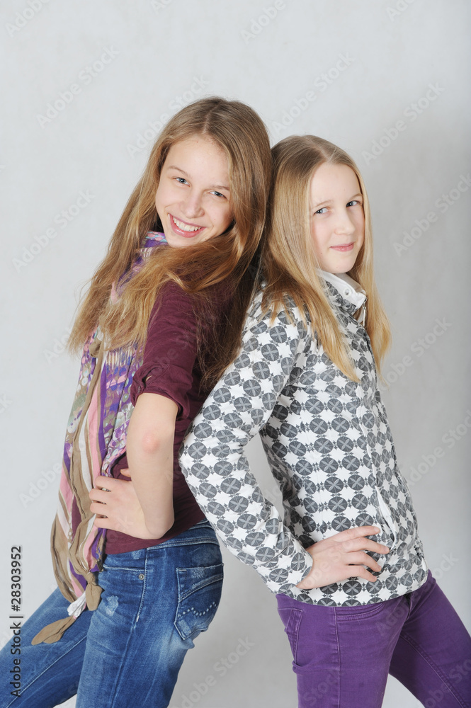 Two teenage sisters Two teenage sisters