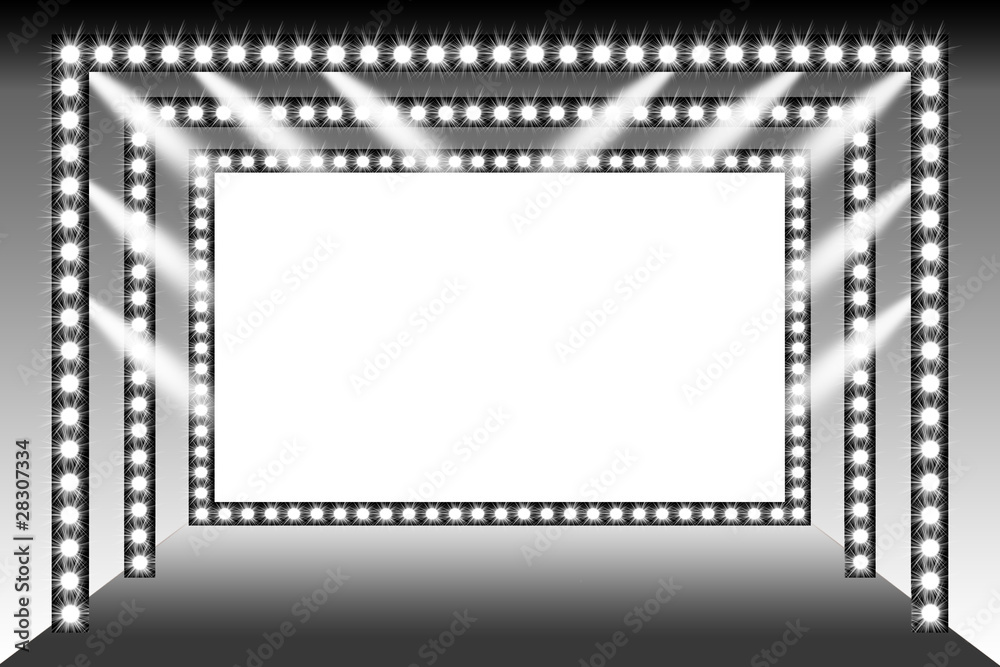 Obraz premium Stage+Beams-01-Black