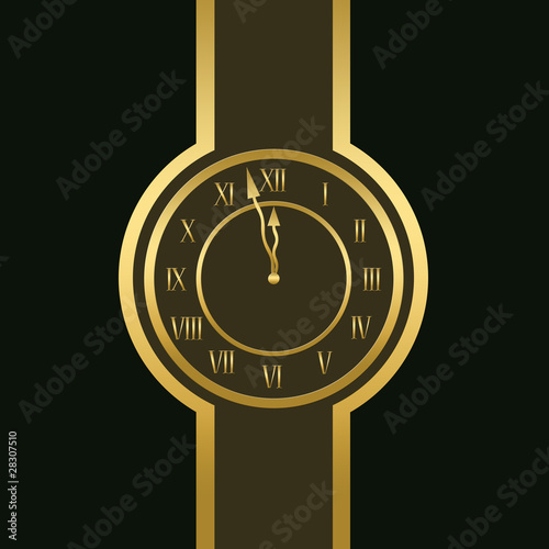 Clock is showing almost twelve