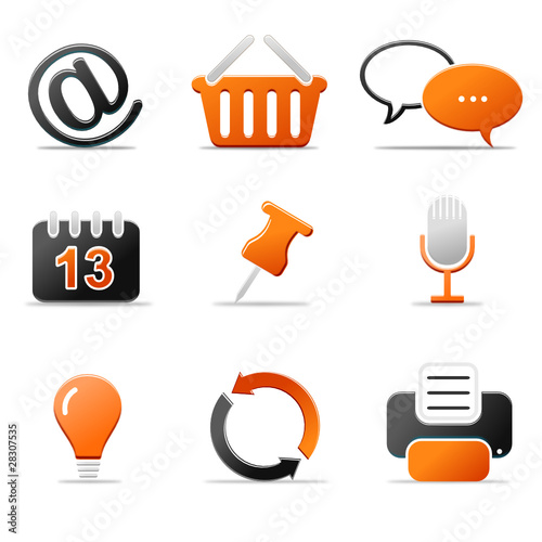 Iconset Web orange