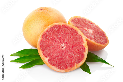 Grapefruit with clipping path