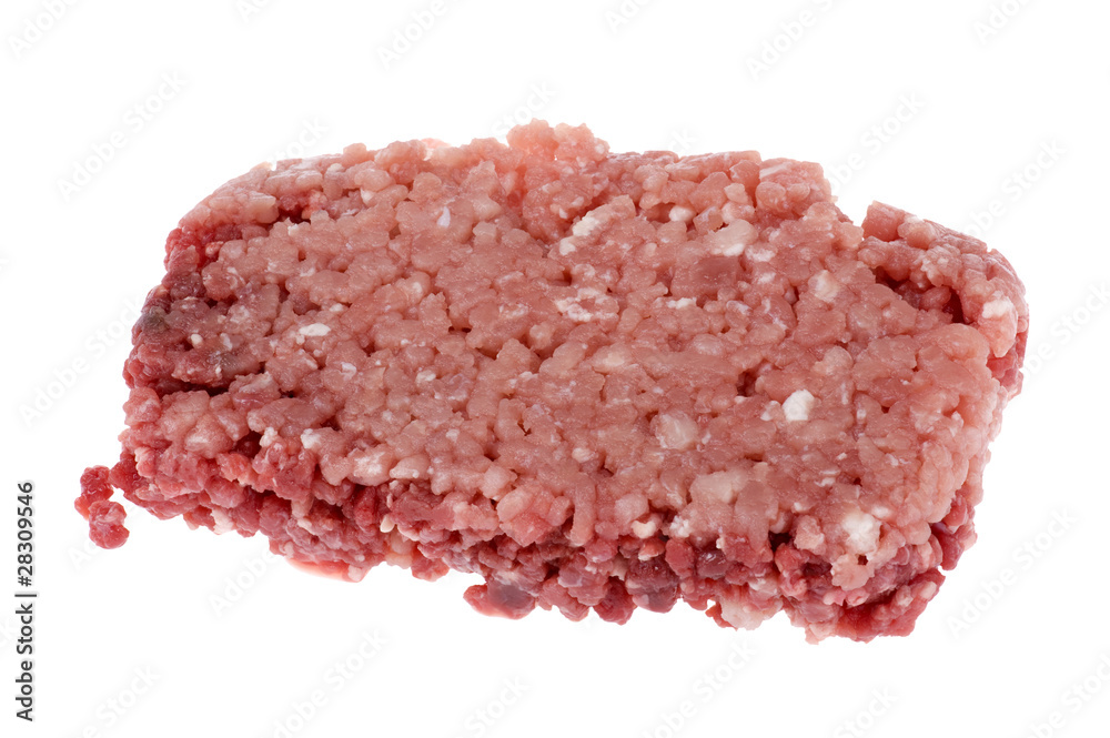 mince meat isolated on white background mince meat isolated on white background