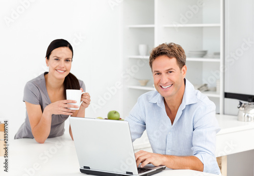 Portrait of a  man working on the laptop © WavebreakMediaMicro