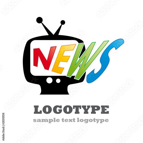 Logo news in tv # vector
