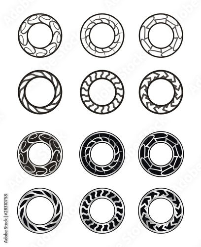 Circle ring round (vector)