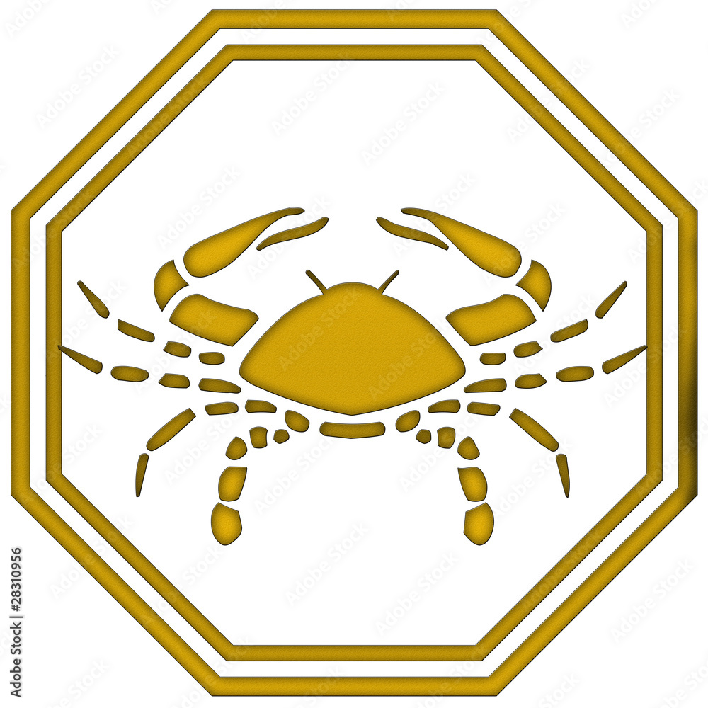 Tierkreiszeichen Krebs StockIllustration Adobe Stock