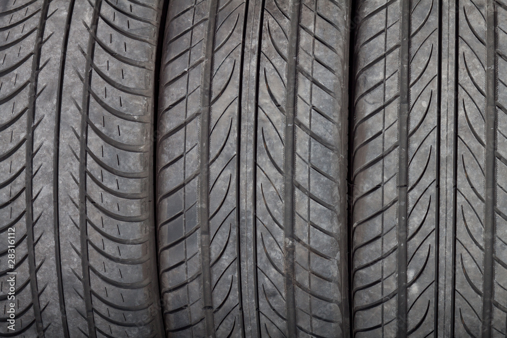 Used, dirty tires Used, dirty tires