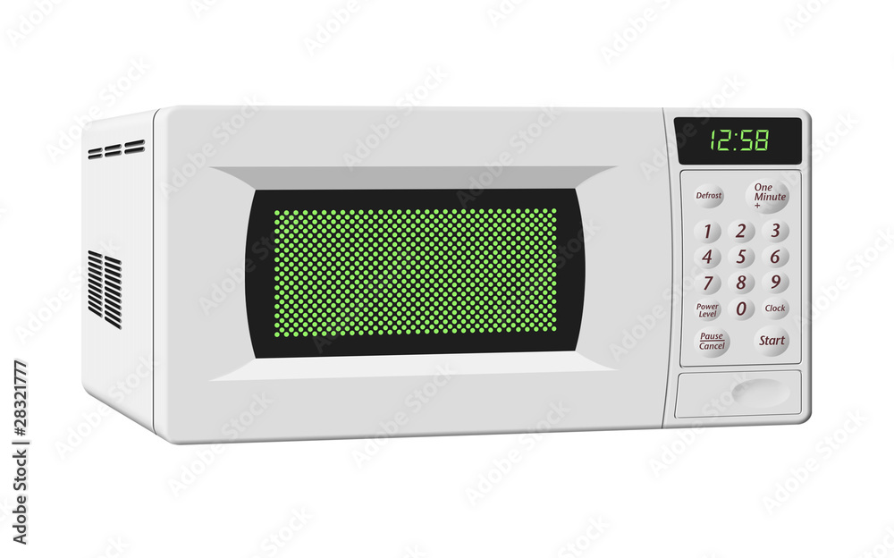 Microwave isolated on white background Microwave isolated on white background