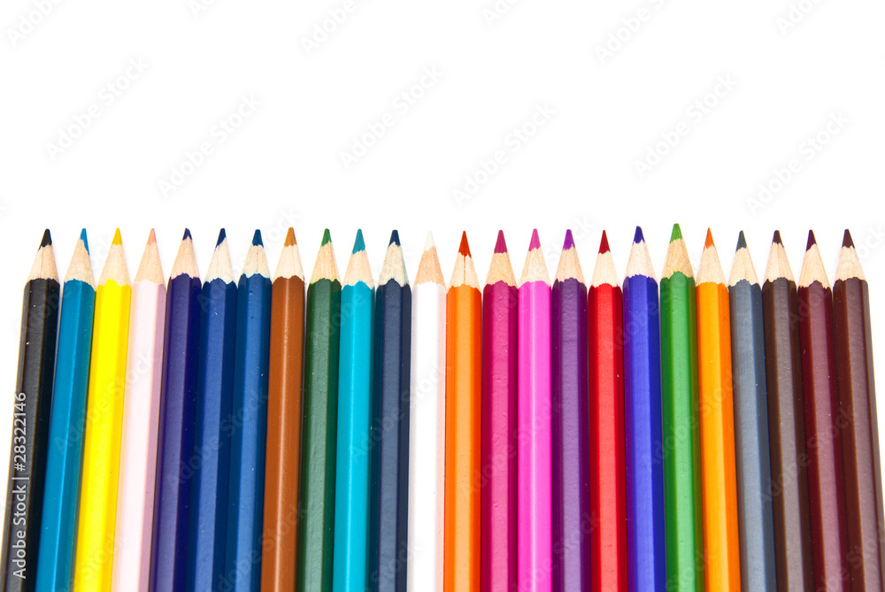 colored pencils, isolated on the white background. colored pencils, isolated on the white background.