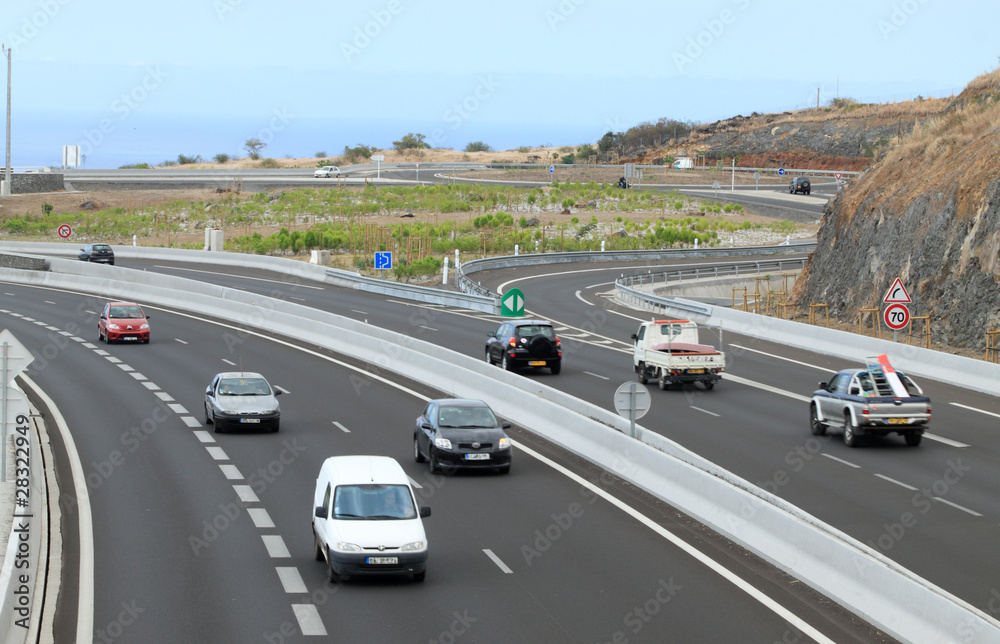 Fototapeta premium route des Tamarins, île de la Réunion