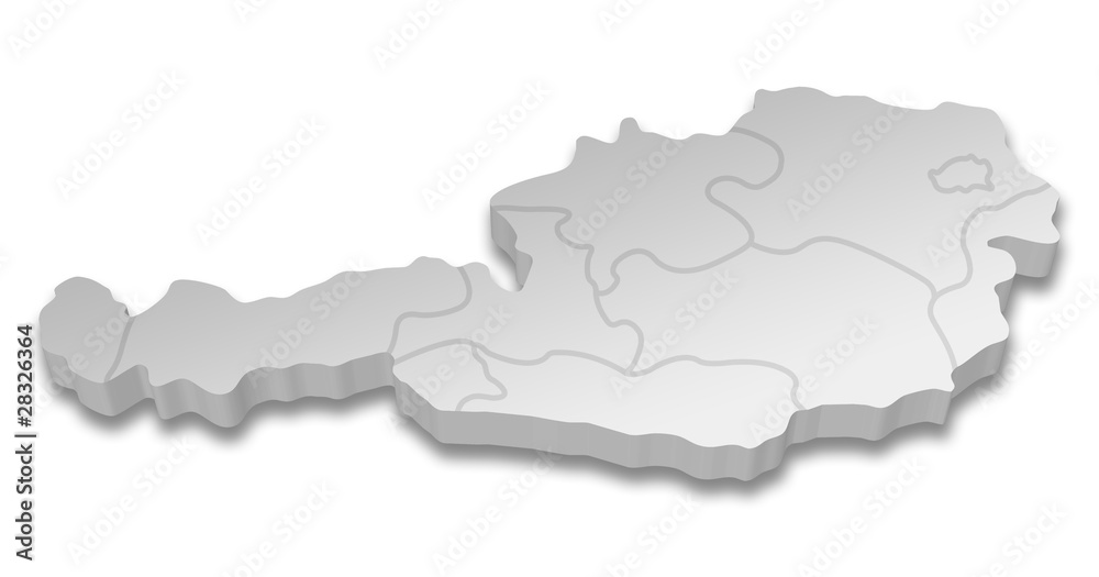 Karte Österreich Austria