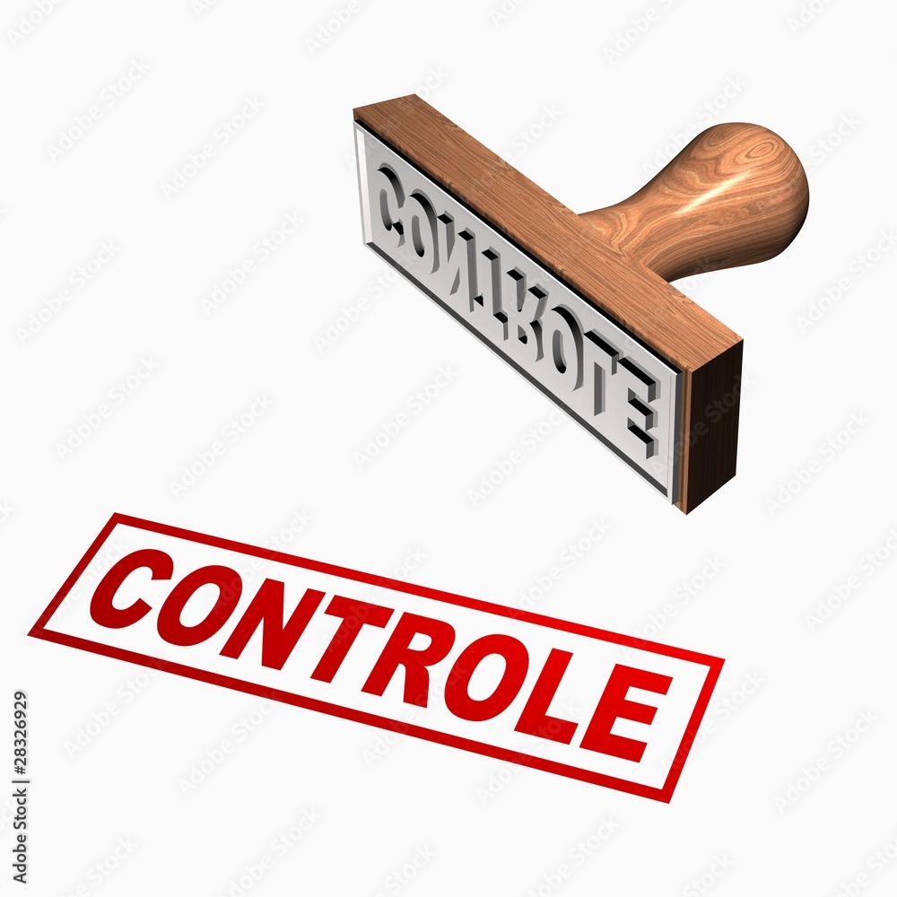 Tampon controle Stock Illustration | Adobe Stock