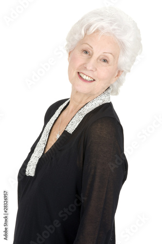 elegant elderly woman