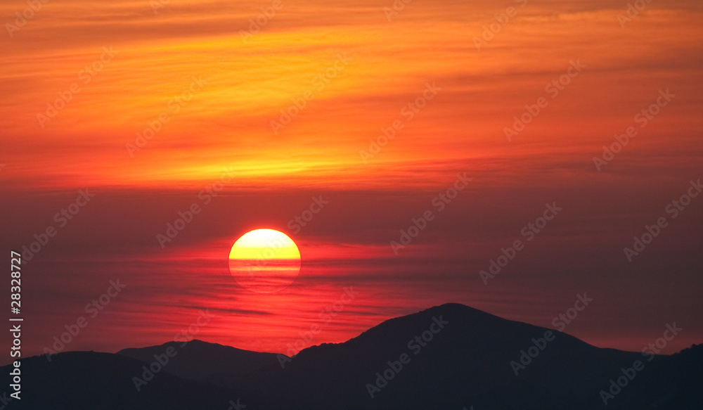 Obraz premium Mountain Sunrise
