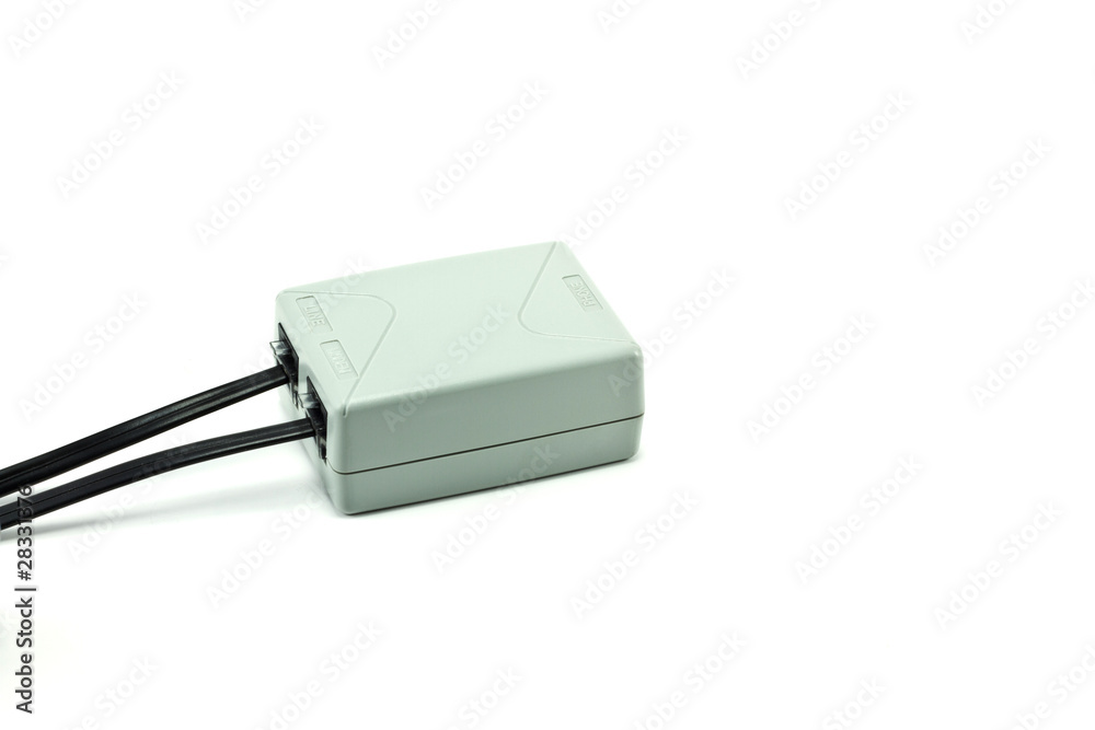 Splitter ADSL closeup Splitter ADSL closeup