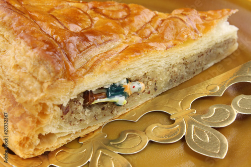 Galette Des Rois Frangipane Et Feve Stock Photo Adobe Stock