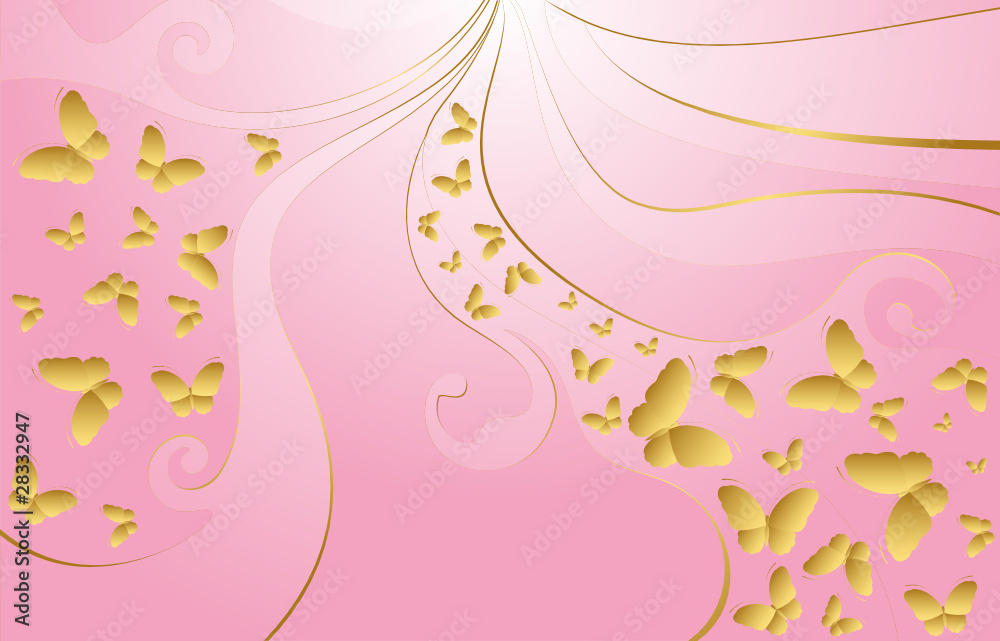 Background with butterflies Background with butterflies