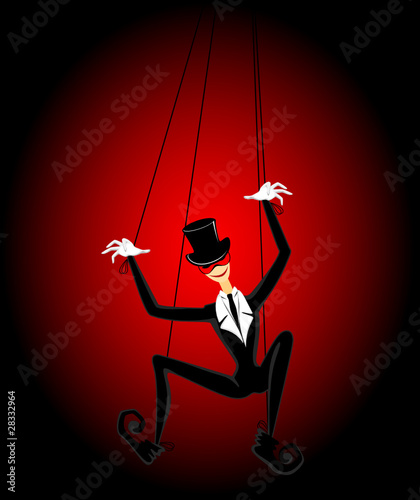 Cartoon marionette