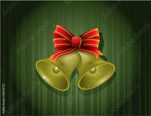 Christmas background with Christmas bells