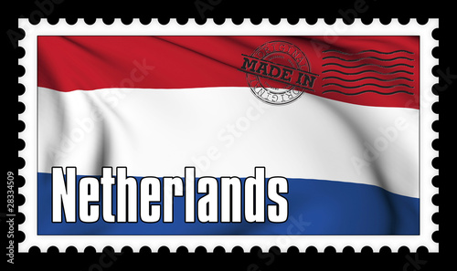 Made in Netherlands original stamp