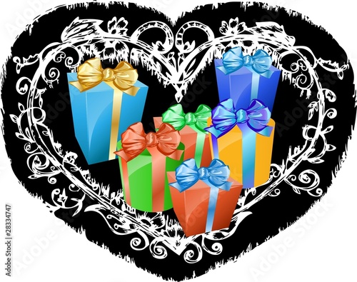 regalos dentro de corazon