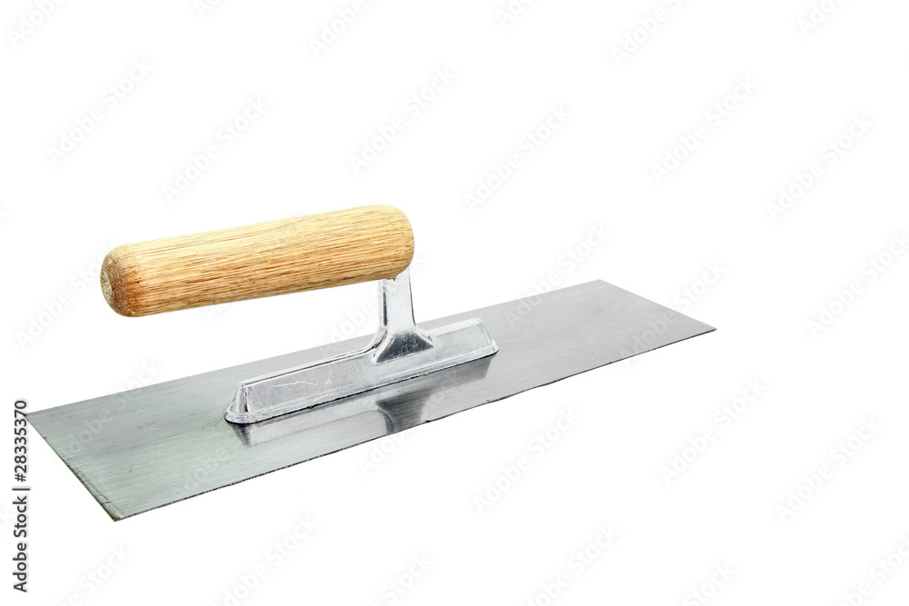 isolated of german style lute trowel over white isolated of german style lute trowel over white