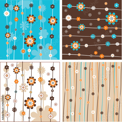 background vector flowers