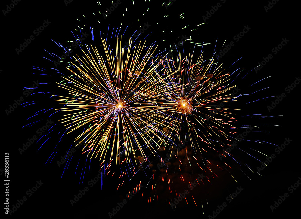 Fototapeta premium Fuegos artificiales