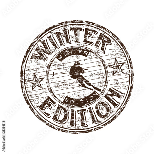 Winter edition rubber stamp
