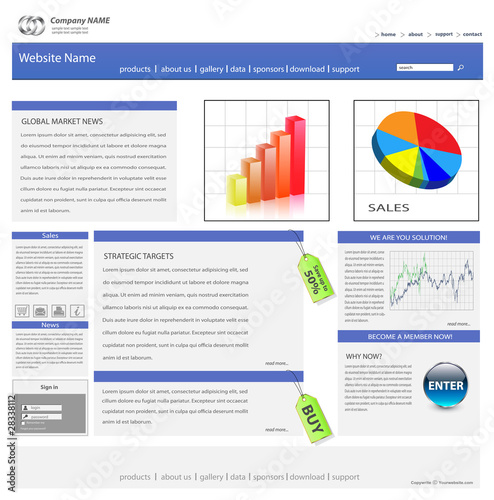 Website template for busine...