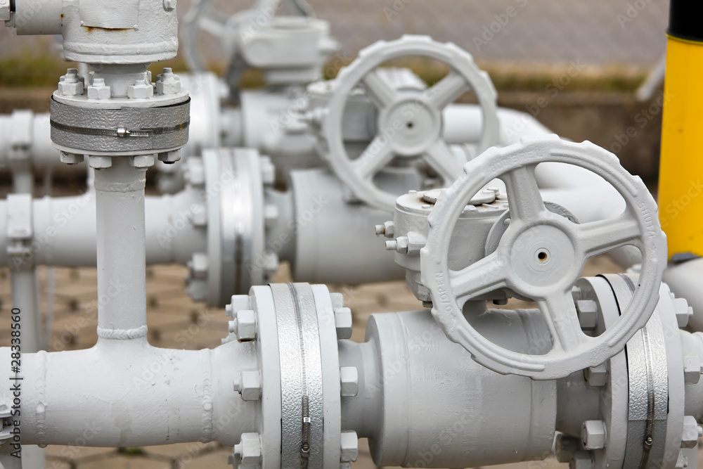 Rohre einer Industrie Gas Leitung Rohre einer Industrie Gas Leitung