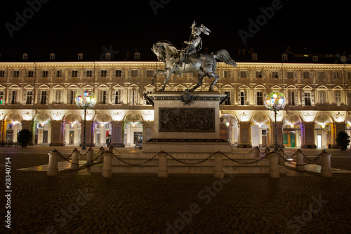 Torino di notte (piazza San Carlo)