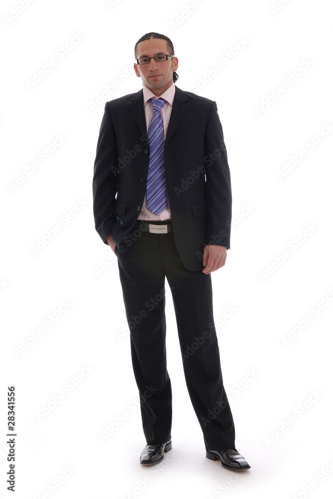 Young business man isolated