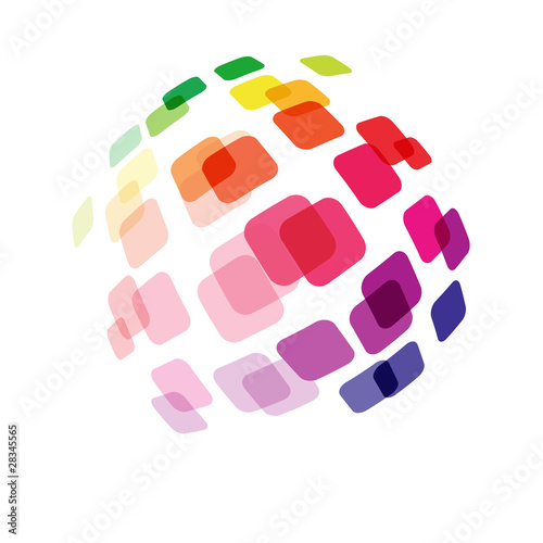 Abstract modern sphere symbolizes comunication and future