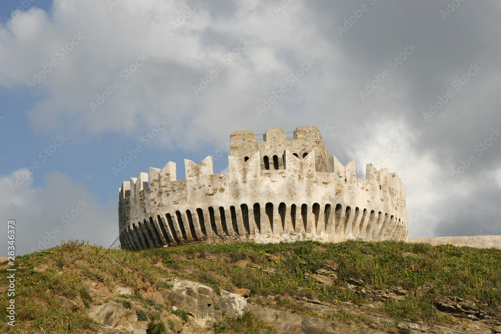 Medieval fortress of Populonia - seaport of Etruria, Tuscany