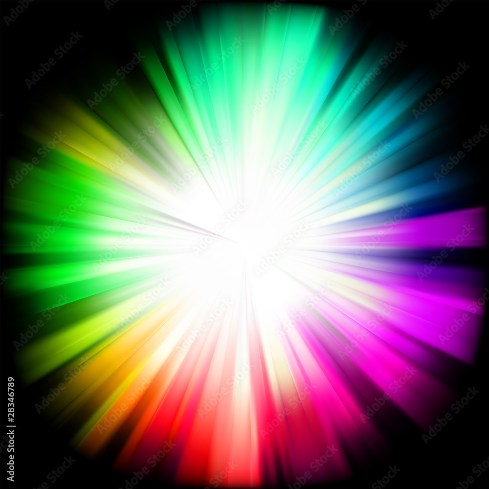 A multicolor design with a burst. EPS 8 Stock Vector | Adobe Stock