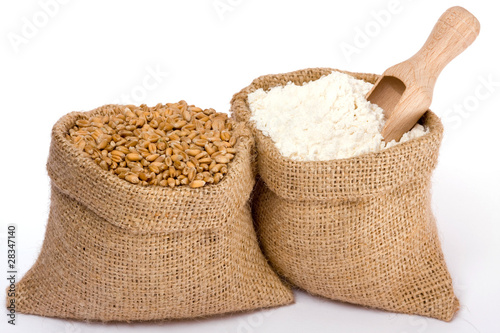Flour and wheat