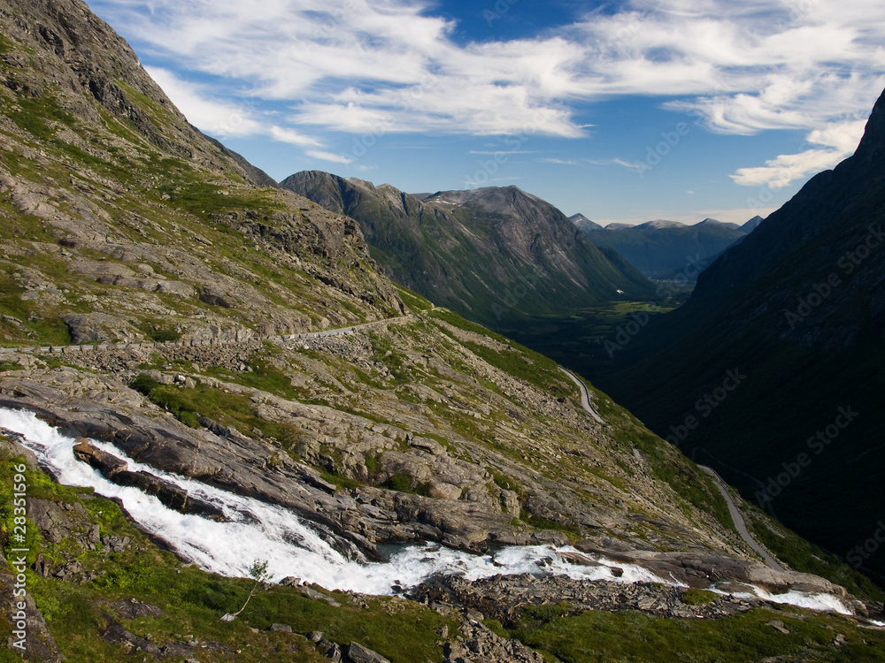 Trollveggen valley in Romsdalen