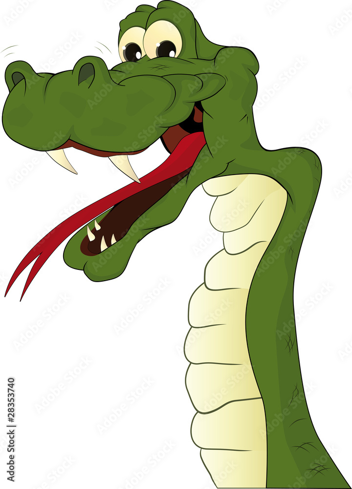 Obraz premium Cheerful snake