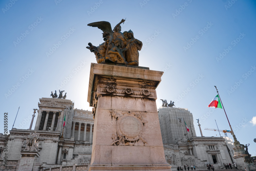 Obraz premium Rome,Vittorio Emanuele, near Piazza Venice, Rome, Italy.