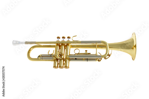 Trumpet isolated on white