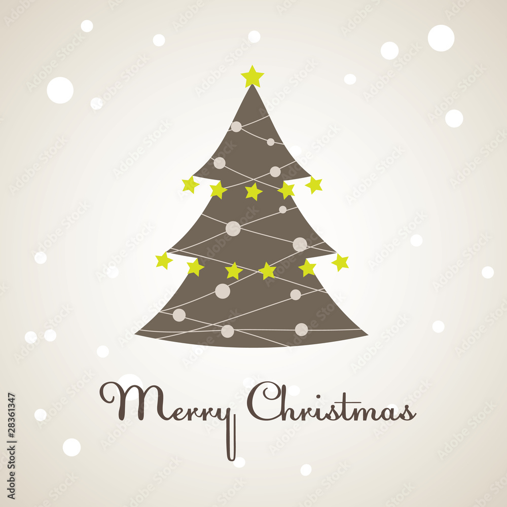 Christmas tree, decoration. Vector illustration Christmas tree, decoration. Vector illustration