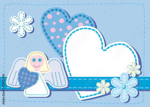 Background for congratulating on a heart
