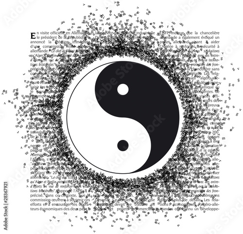 Quadro em tela yin & yang