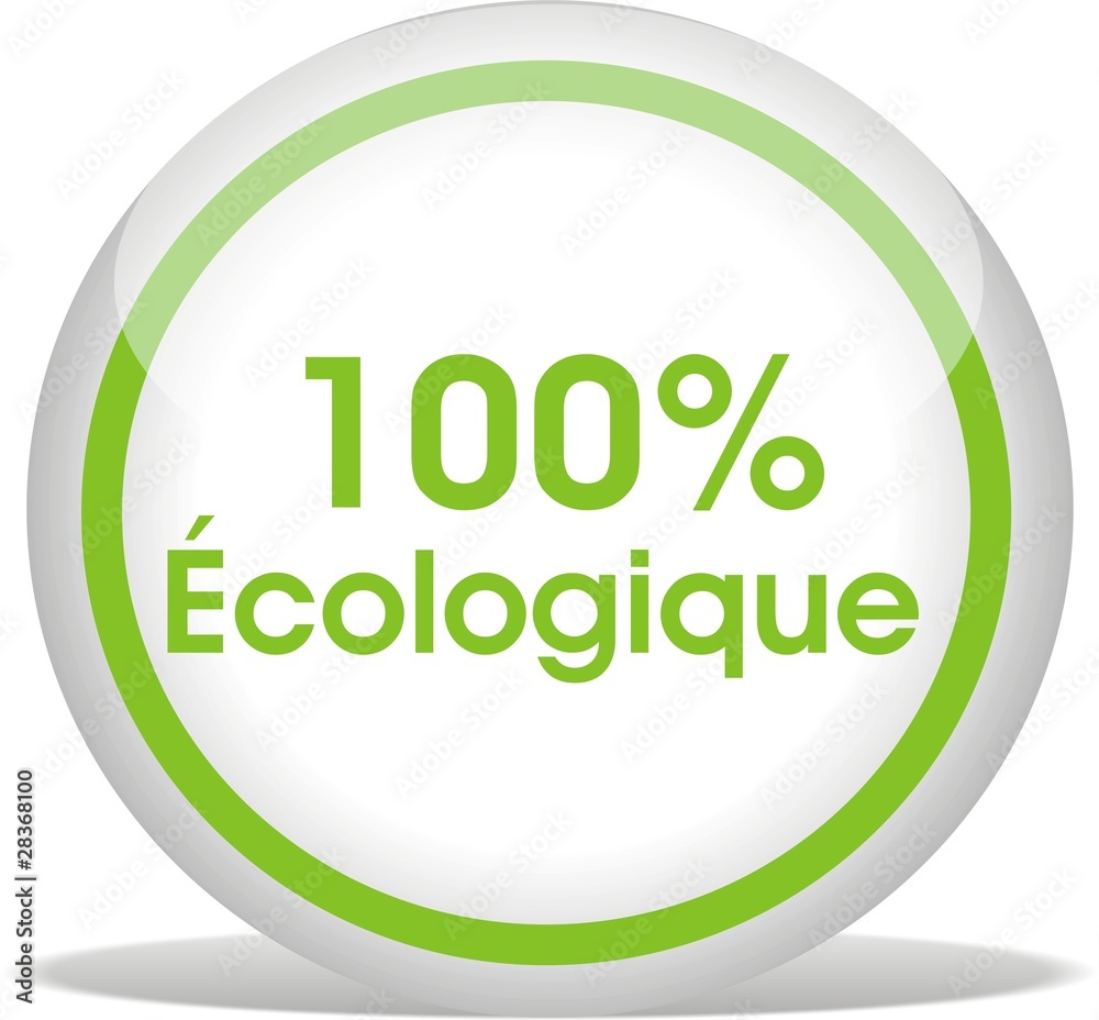 bouton 100% écologique bouton 100% écologique