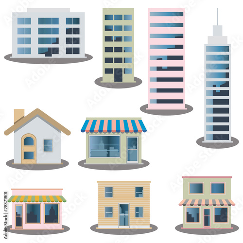 Building icons set