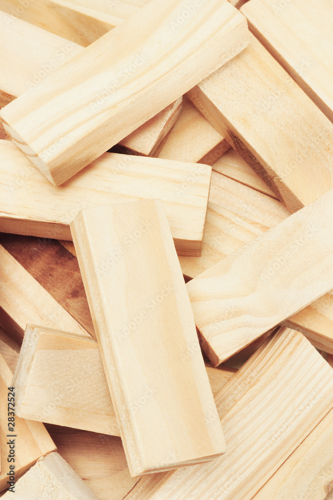 wooden building blocks background