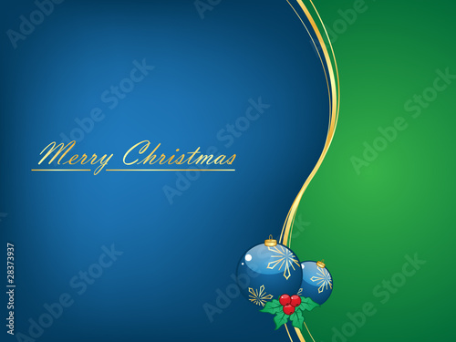 Christmas background with Christmas balls