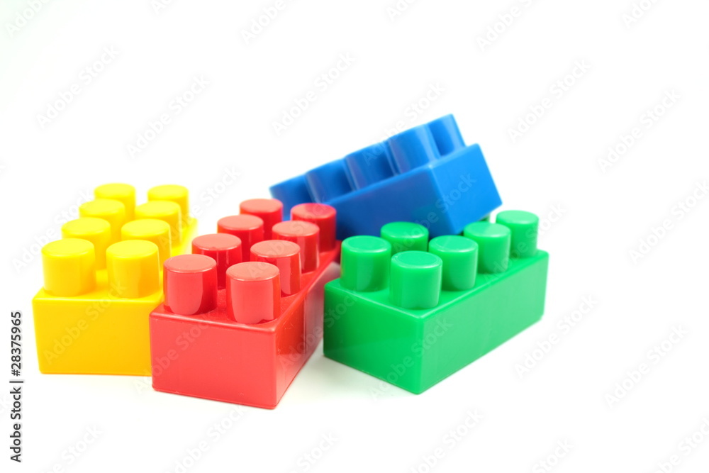 Building blocks isolated on white background Building blocks isolated on white background
