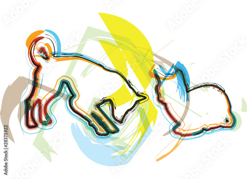 Cat & Dog illustration